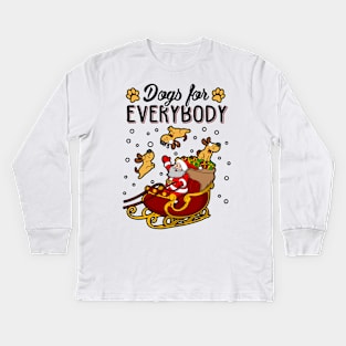 Dog Lover Ugly Christmas Sweater Kids Long Sleeve T-Shirt